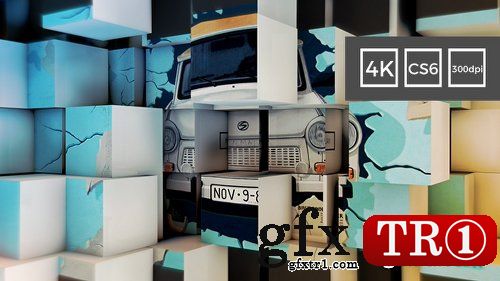 AE模板 4k 3d立方体照片墙展示 21136123