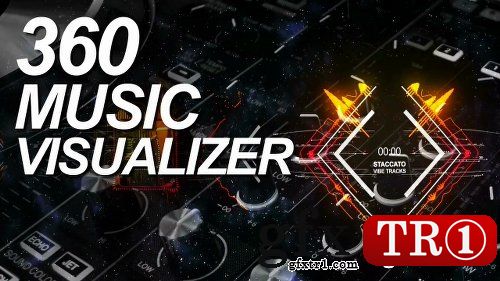 AE模板 360音乐可视化工具包 360 Music Visualizer