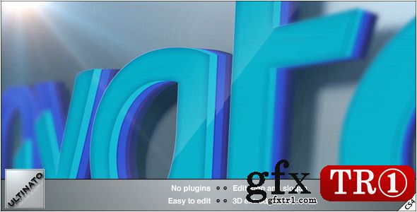 CG天下 AE模板 3d多波段波纹logo标志演绎 841740