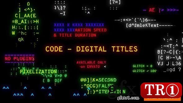 CG天下 AE模板 代码科技数字标题展示 Code - Digital Titles 22939244