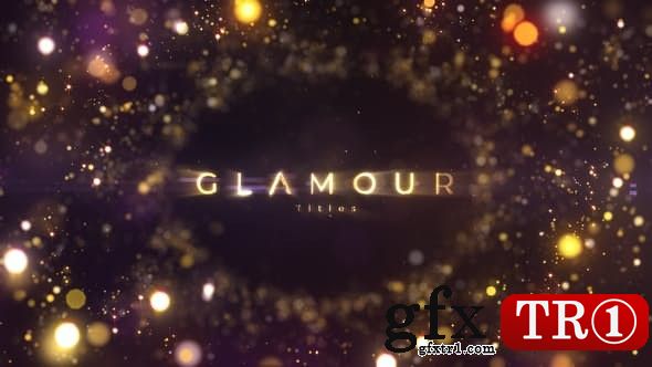 CG天下 AE模板 金色粒子字幕标题包 Glamour Titles 23320629