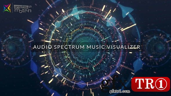 可视化音乐频谱动画设计包Audio Spectrum Music Visualizer 22546212