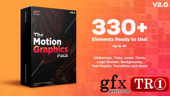 330+运动图形mg动画元素包Motion Graphics Pack V2 23678923