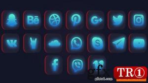社交媒体logo标志包23120918