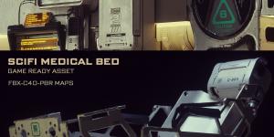 Scifi Medical Bed - Game Ready