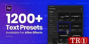1200+文字动画制作器-一键式文字预设Text Animator - One Click Text Presets 24165802