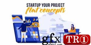  Startup your project - Flat Concept 29529360