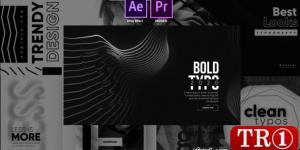 单色时尚字体  Monochrome Trendy Typography - 27481747