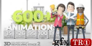 3D Explainer视频套件旋转舞台V2 28824485