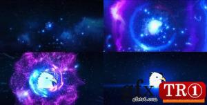 三维空间粒子冲击波logo标志演绎16085414