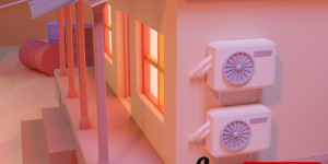 低模City at Night LowPoly 3D